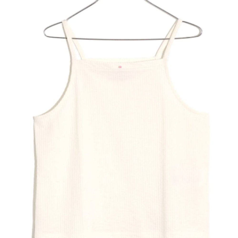 MADEWELL Seersucker Apron Tank Off White Size XL - Picture 3 of 3